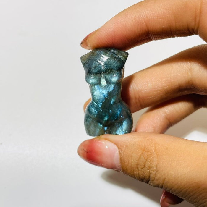 43 Pieces Mini Labradorite Goddess Carving