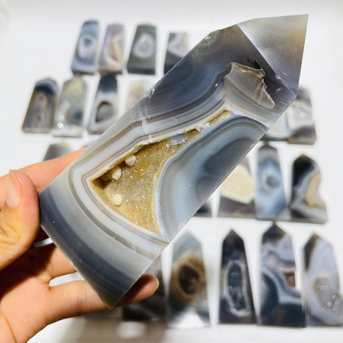 33 Pieces Druzy Geode Agate Points