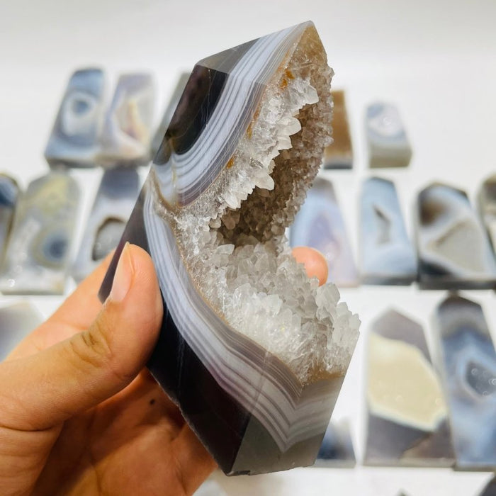 33 Pieces Druzy Geode Agate Points