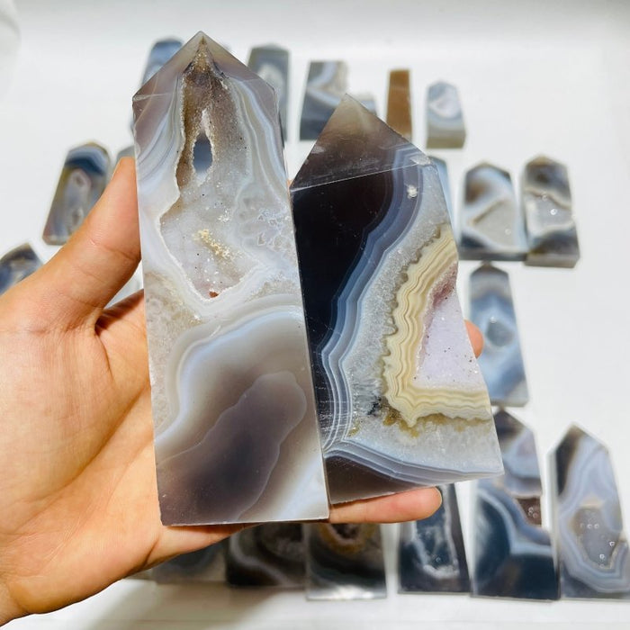 33 Pieces Druzy Geode Agate Points