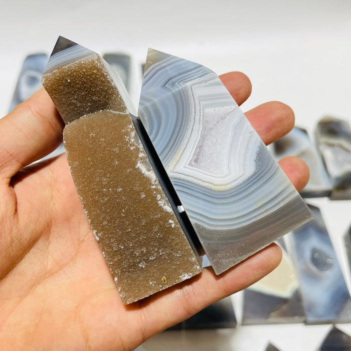 33 Pieces Druzy Geode Agate Points