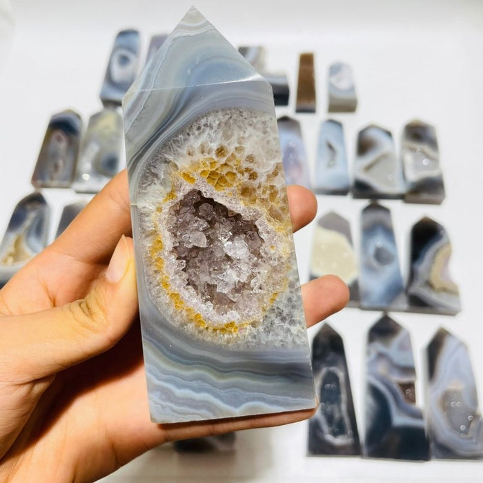 33 Pieces Druzy Geode Agate Points