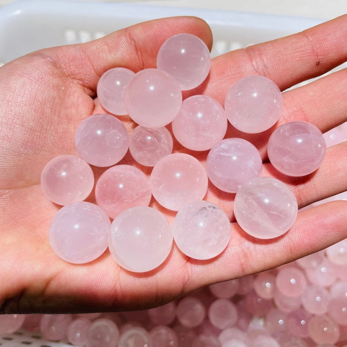 468 Pieces Mini Madagascar Pink Rose Quartz Spheres