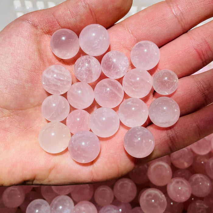 468 Pieces Mini Madagascar Pink Rose Quartz Spheres