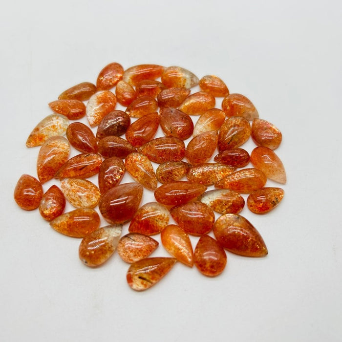 49 Pieces High Quality Sunstone Mini For DIY Teardrop Pendant