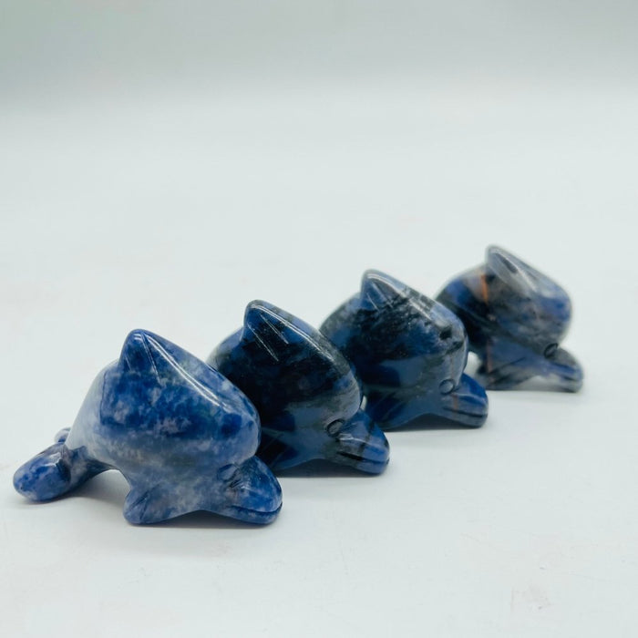 4Types Dolphin Carving Wholesale Chevron Amethyst & Sodalite