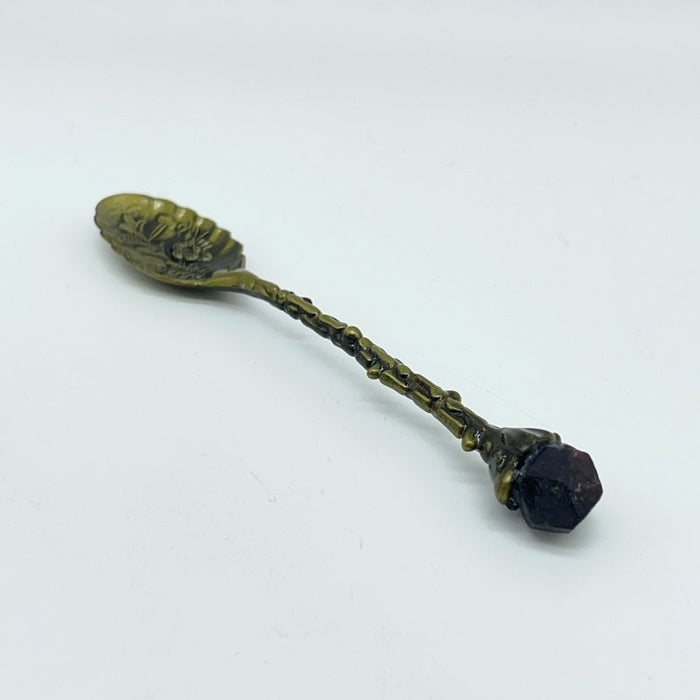5 Colors Coffee Spoon With Garnet Raw Stone Wholesale