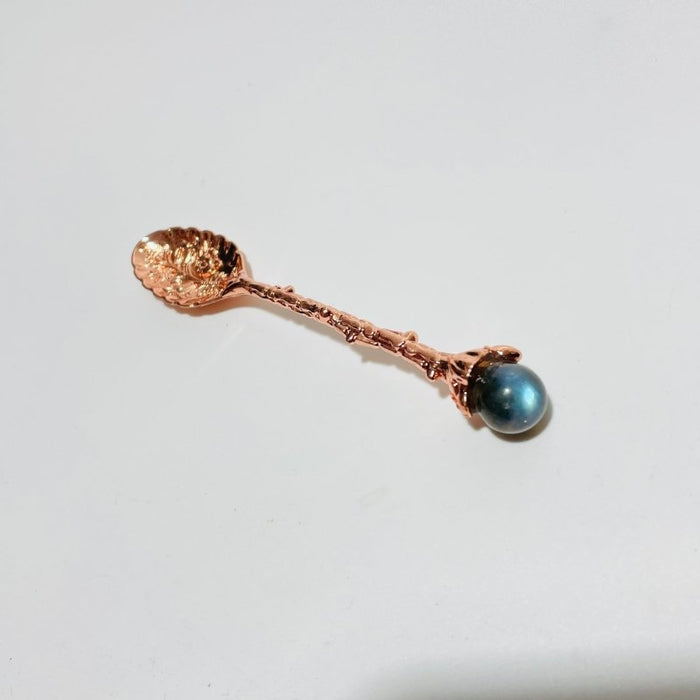 5 Colors Coffee Spoon With High Quality Labradorite Sphere Wholesale