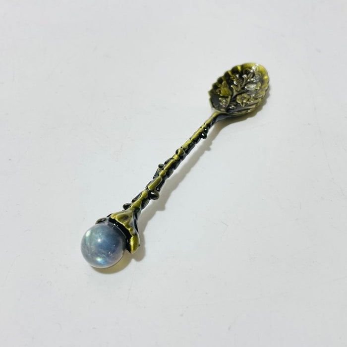 5 Colors Coffee Spoon With High Quality Labradorite Sphere Wholesale