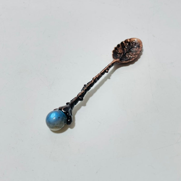 5 Colors Coffee Spoon With High Quality Labradorite Sphere Wholesale