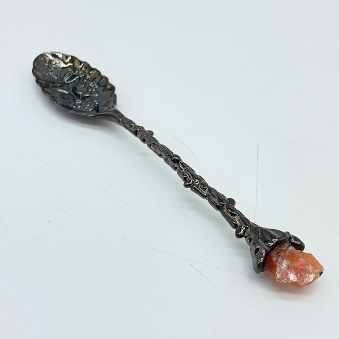 5 Colors Coffee Spoon With Sunstone Raw Stone Wholesale