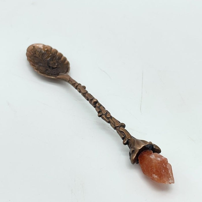5 Colors Coffee Spoon With Sunstone Raw Stone Wholesale