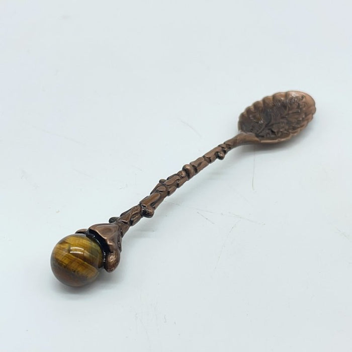 5 Colors Coffee Spoon With Tiger Eye Sphere Wholesale