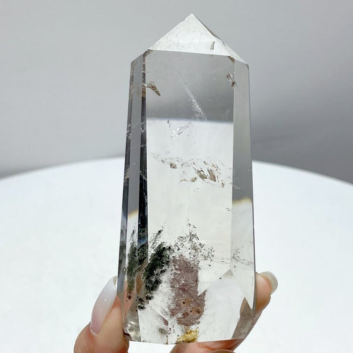 5 Pieces Beautiful Garden Quartz Tower Points 8-12.7cm