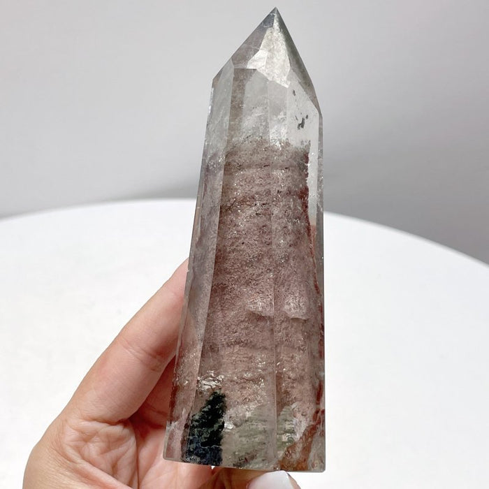 5 Pieces Beautiful Garden Quartz Tower Points 8-12.7cm