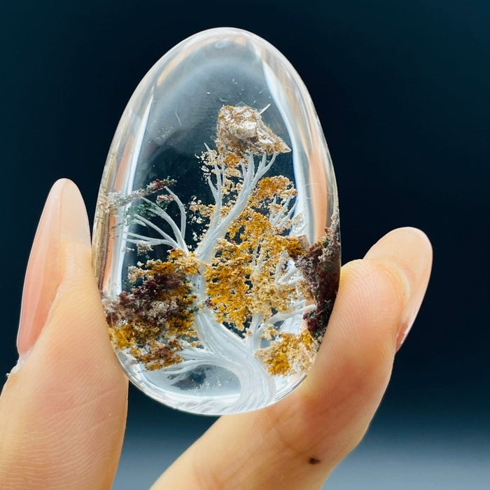 5 Pieces Beautiful Scenery Garden Quartz Inner Scene Carving