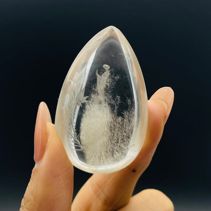 5 Pieces Buddhist Monk Bodhi Kensho Garden Quartz Inner Scene Carving