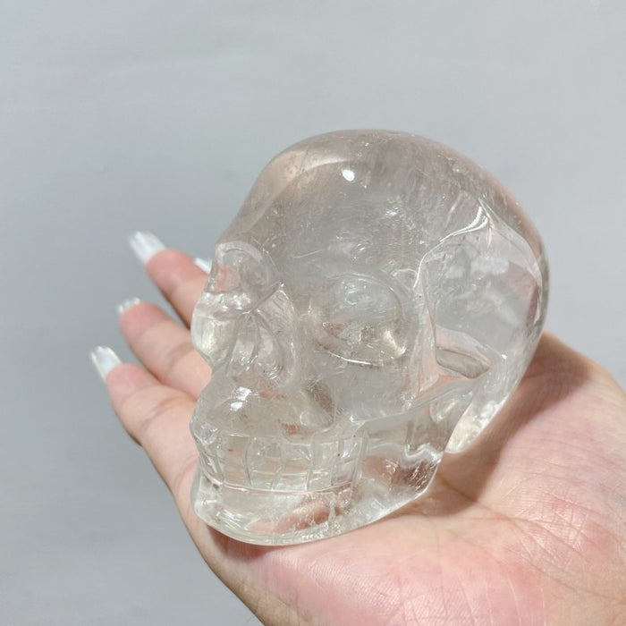 5 Pieces Clear Quartz Skull Carving