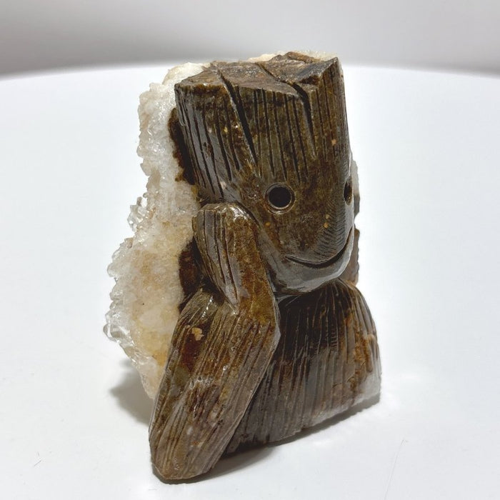 5 Pieces Large Clear Quartz Cluster Groot Carving