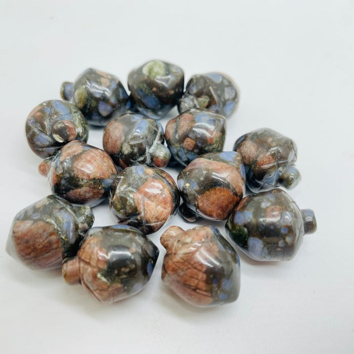 5 Types Africa Blood&Chevron Amethyst Acorns Carving Quartz Wholesale