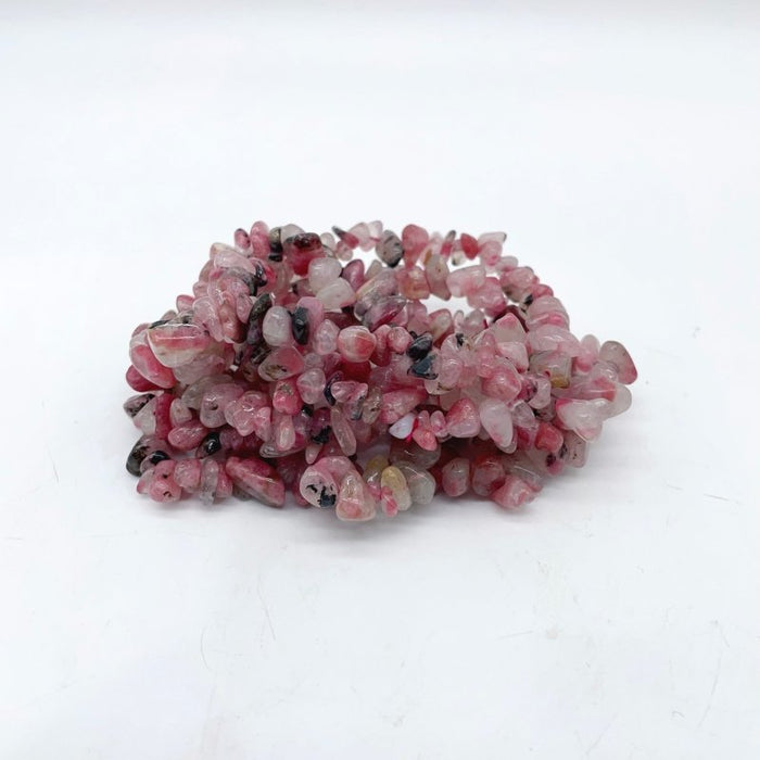 5 Types Chip Bracelet Crystal Wholesale Malachite Phosphosiderite Rutile Quartz