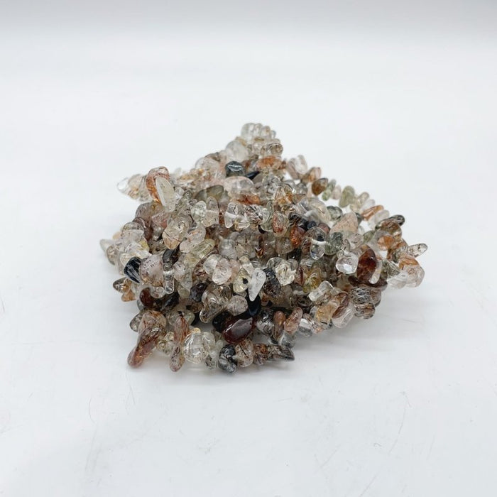 5 Types Chip Bracelet Crystal Wholesale Malachite Phosphosiderite Rutile Quartz