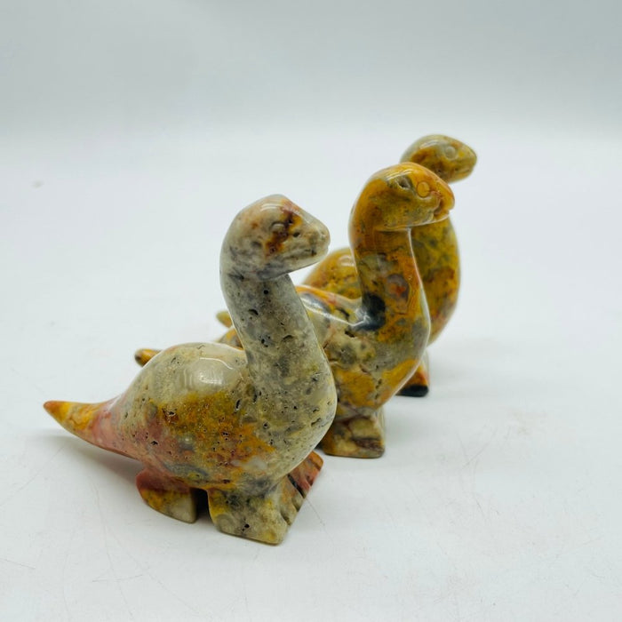 5 Types Dinosaur Chevron Amethyst & Moss Agate Carving Animals Wholesale