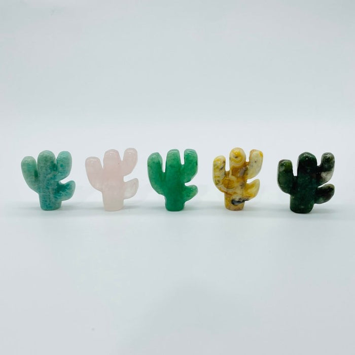5 Types Mini Cactus Carving Crystal Wholesale
