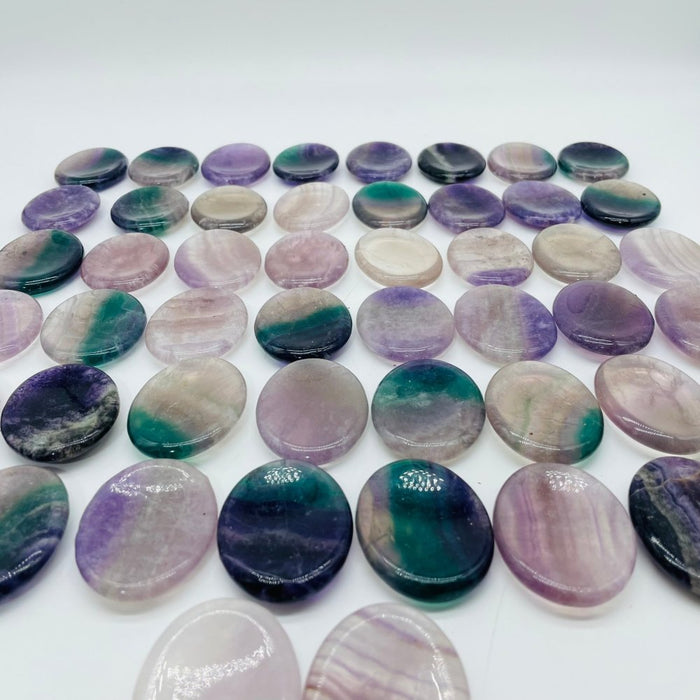 50 Pieces Fluorite Worry Stone
