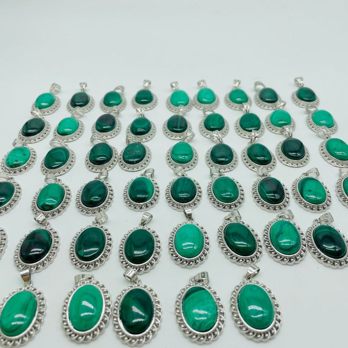 51 Pieces Malachite Charm Pendant