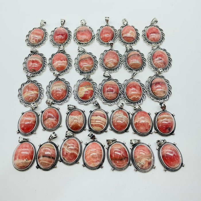 32 Pieces Rhodochrosite (Argentina) Pendant Charm