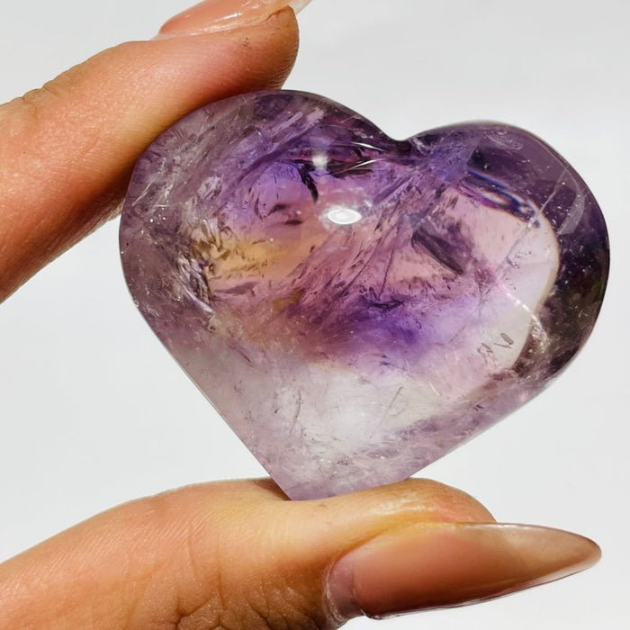 52 Pieces Ametrine Heart Crystal