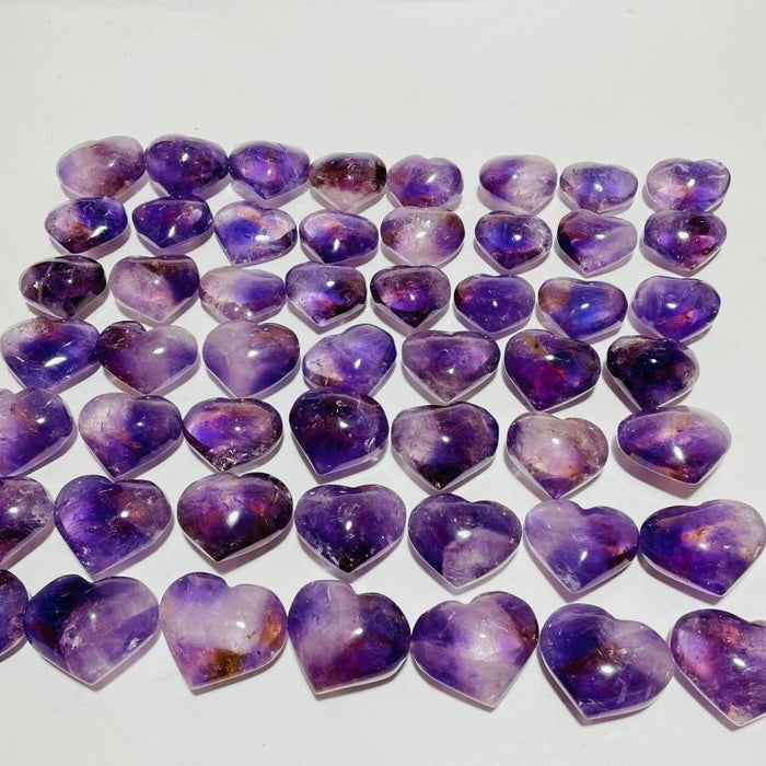 52 Pieces Ametrine Heart Crystal
