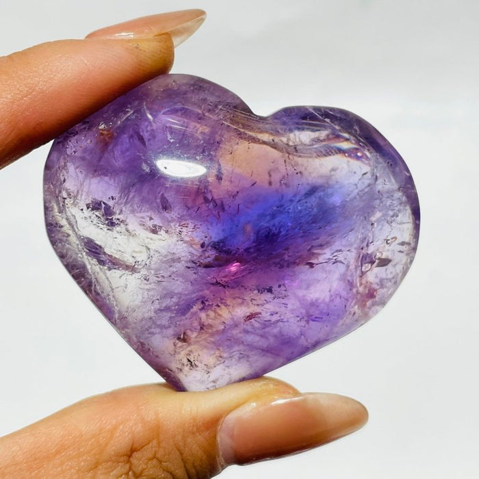 52 Pieces Ametrine Heart Crystal