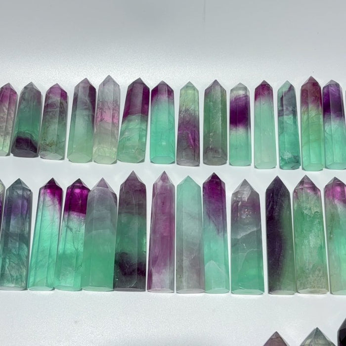 55 Pieces Watermelon Colourful Fluorite Tower