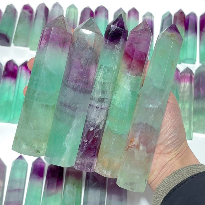 55 Pieces Watermelon Colourful Fluorite Tower