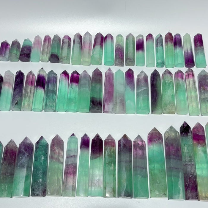 55 Pieces Watermelon Colourful Fluorite Tower
