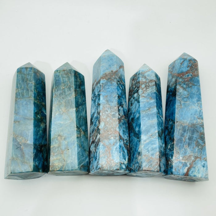 5-7in(12.5-17.7cm) Apatite Tower Point Wholesale