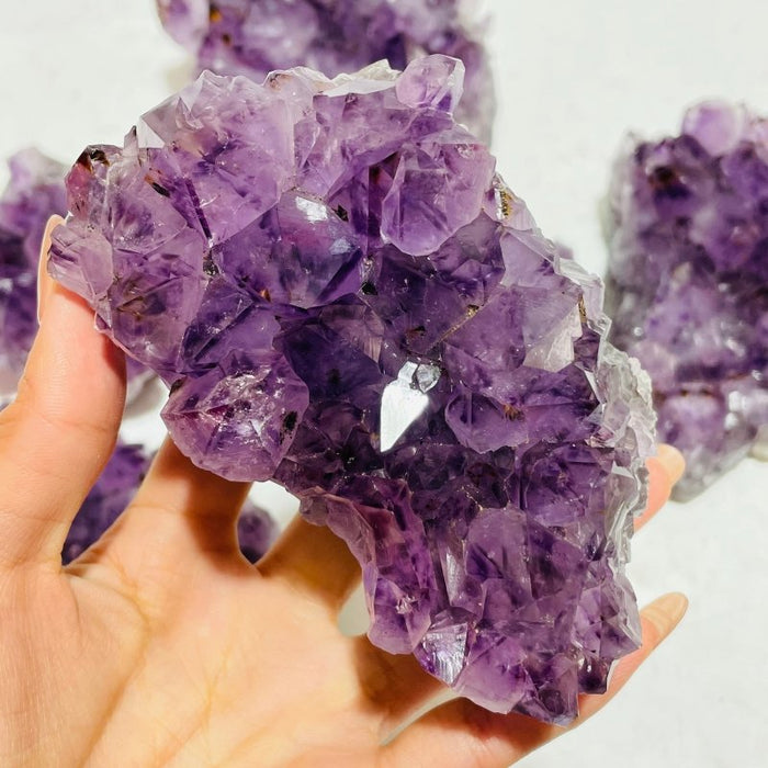 6 Pieces Beautiful Amethyst Cacoxenite Super7 Cluster