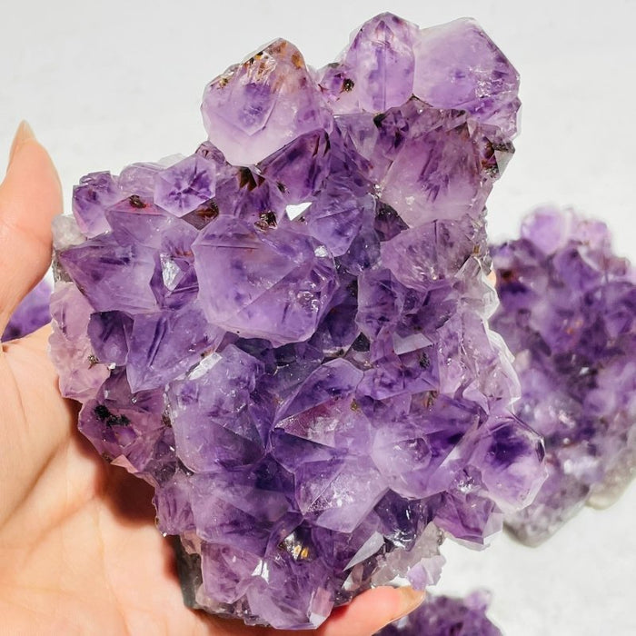 6 Pieces Beautiful Amethyst Cacoxenite Super7 Cluster