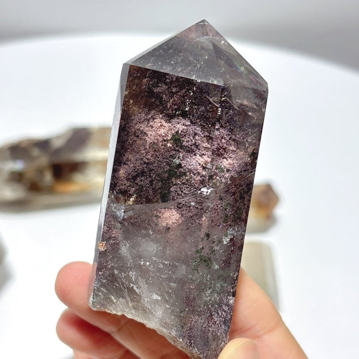 6 Pieces Beautiful Garden Quartz Points Raw Bottom