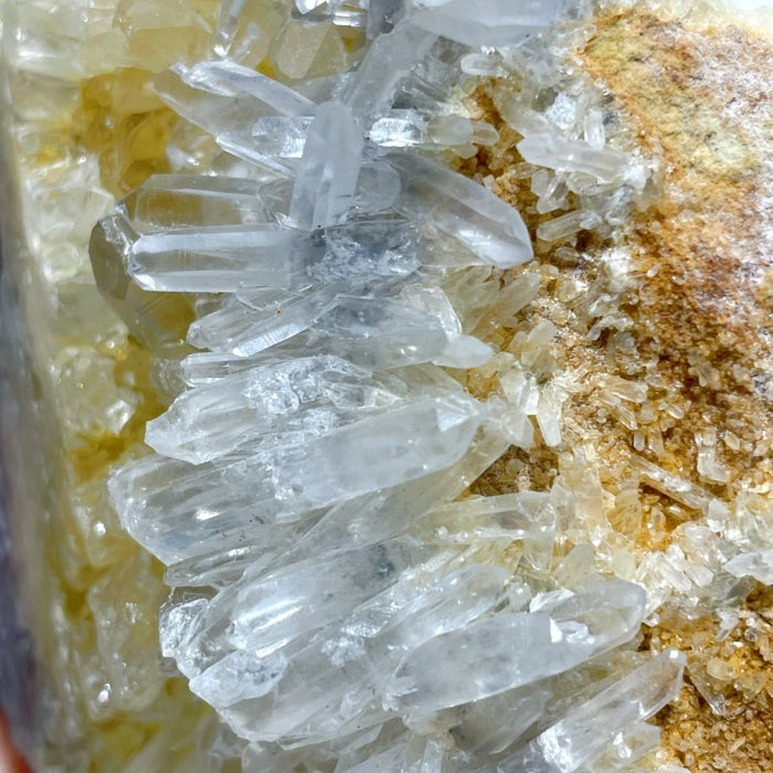 6 Pieces Clear Quartz Cluster Groot Carving
