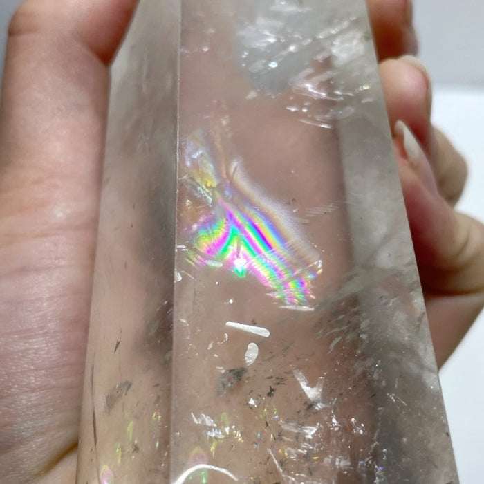6 Pieces High Quality Large Clear Quartz Tower 11.4-13.4in