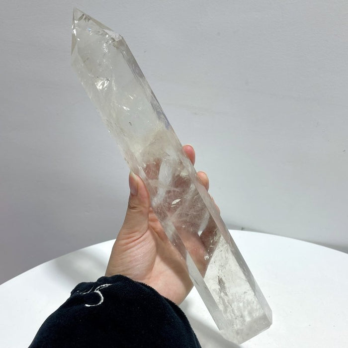 6 Pieces High Quality Large Clear Quartz Tower 11.4-13.4in