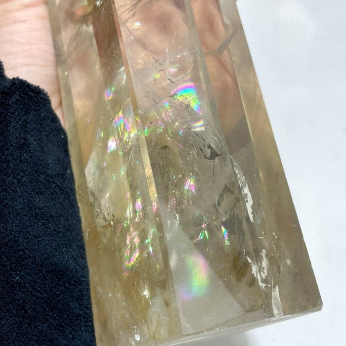 6 Pieces High Quality Large Clear Quartz Tower 11.4-13.4in