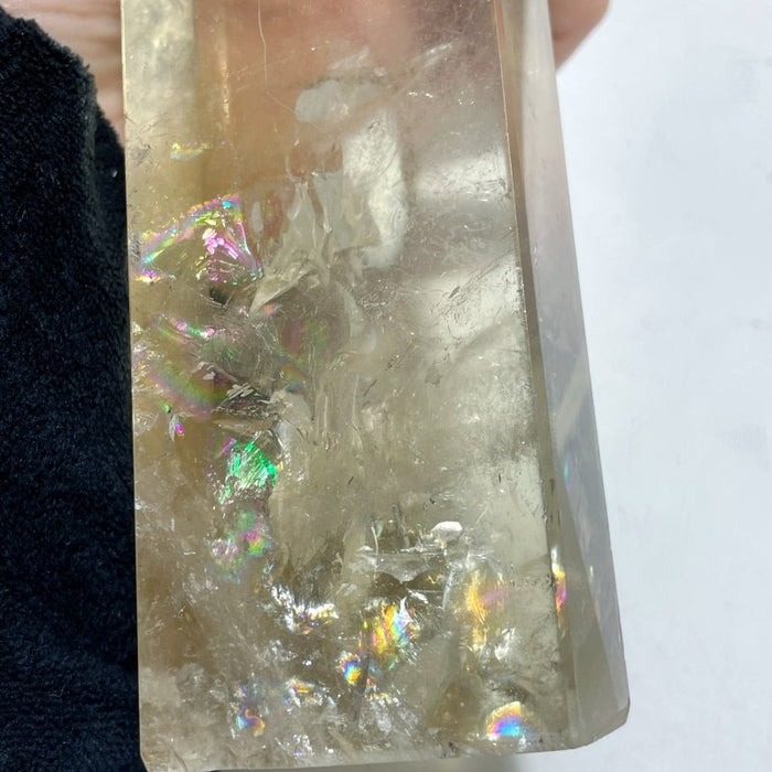 6 Pieces High Quality Large Clear Quartz Tower 11.4-13.4in