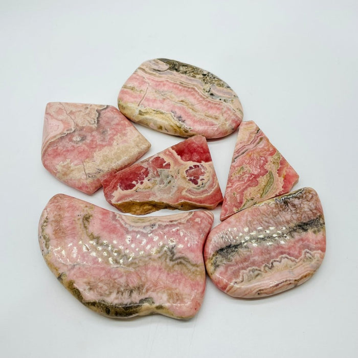 6 Pieces Small Rhodochrosite Slab