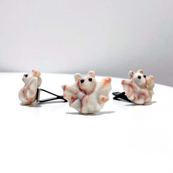 6 Types Halloween Bat Crystal Car Air Vent Clips Wholesale Car Accessories Obsidian Garnet