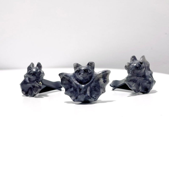 6 Types Halloween Bat Crystal Car Air Vent Clips Wholesale Car Accessories Obsidian Garnet