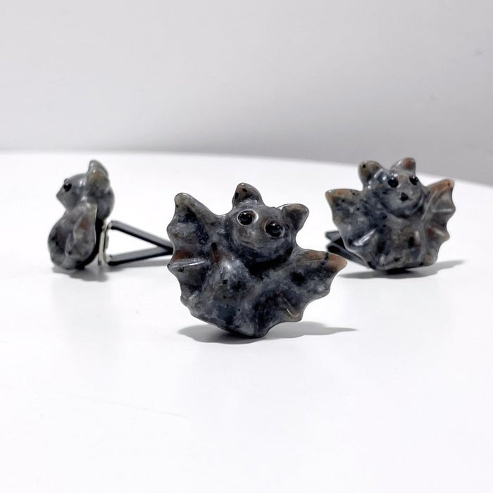 6 Types Halloween Bat Crystal Car Air Vent Clips Wholesale Car Accessories Obsidian Garnet